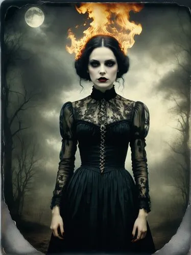 gothic woman,gothic portrait,gothic fashion,dark gothic mood,goth woman,dark angel,gothic style,dark art,gothic,vampire woman,gothic dress,the witch,sorceress,celebration of witches,conflagration,purgatory,the conflagration,fire-eater,fire eater,walpurgis night,Photography,Documentary Photography,Documentary Photography 03