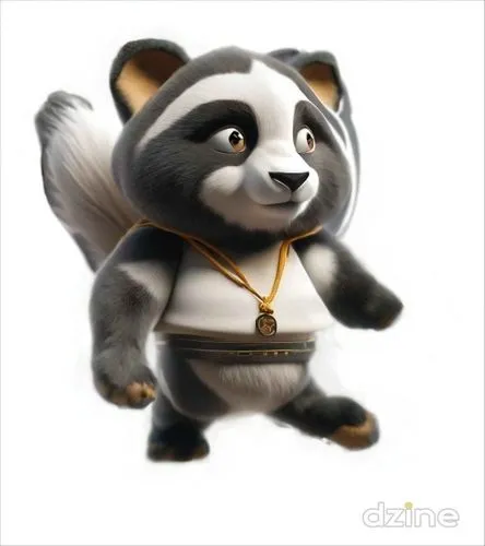 a 3d picture of a little black and white panda bear,shifu,beibei,panduru,pandith,pandurevic,pandur