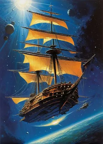 sail ship,sailing ships,sailing ship,three masted sailing ship,sea sailing ship,galleon ship,barquentine,tallship,star ship,full-rigged ship,caravel,sailing vessel,voyager,galleon,three masted,inflation of sail,sea fantasy,tall ship,windjammer,pioneer 10,Illustration,Realistic Fantasy,Realistic Fantasy 06