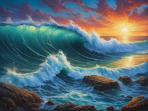 ocean waves,ocean background,tidal wave,seascape,oil painting on canvas,sea landscape,ocean,waves,sea,coastal landscape,tsunami,water waves,el mar,seascapes,oil painting,japanese waves,sea storm,sun and sea,crashing waves,oil on canvas,Conceptual Art,Daily,Daily 28