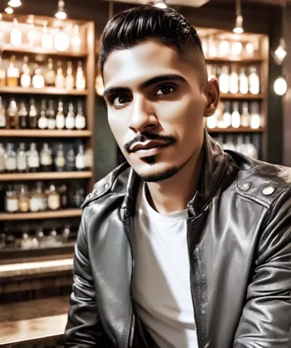 social,indian celebrity,pomade,pakistani boy,amitava saha,kabir,abdel rahman,latino,indian,cholado,gable,devikund,moustache,mexican,portrait background,leather jacket,film actor,josef,pompadour,man portraits