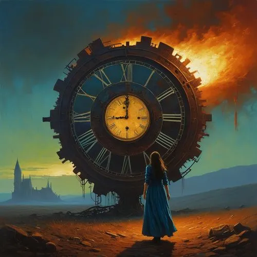 clockmaker,clockwatchers,timekeeper,timewise,horologium,timescape,Conceptual Art,Oil color,Oil Color 12