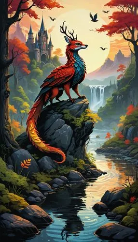 forest dragon,painted dragon,fantasy picture,fantasia,jaggi,drakenstein,Conceptual Art,Fantasy,Fantasy 09