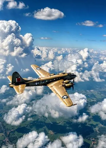 stinson reliant,north american t-6 texan,boeing b-17 flying fortress,petlyakov pe-8,douglas a-26 invader,lockheed p-38 lightning,pilatus pc 21,north american p-51 mustang,north american t-28 trojan,grumman f8f bearcat,lockheed model 10 electra,lockheed martin fb-22,aero l-39 albatros,northrop a-17,kai t-50 golden eagle,boeing b-50 superfortress,northrop yb-35,avro lancaster,breda ba.88,grumman f9f panther,Photography,General,Realistic