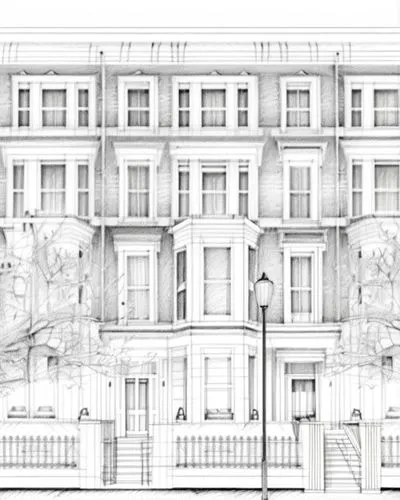 habitaciones,garden elevation,facade painting,rowhouses,mansard,frontages,sketchup,revit,spandrel,house drawing,facade panels,belgravia,residencial,townhouses,elevations,architettura,driehaus,haussman