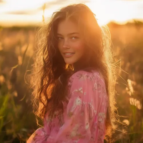 Lily enjoying the morning shine.,ruslana,girl in flowers,beautiful girl with flowers,girl on the dune,meadow,flower in sunset