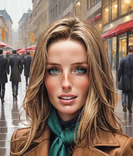 world digital painting,women's eyes,woman face,blonde woman,the girl's face,city ​​portrait,oil painting on canvas,green eyes,attractive woman,woman's face,photoshop manipulation,photo painting,irish,blonde girl,oil painting,female model,blond girl,young woman,gena rolands-hollywood,blue eyes,Digital Art,Comic
