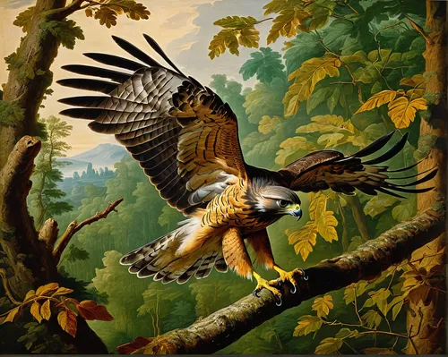 Write a thrilling story about a hawk chasing its prey in a dense forest.,falconiformes,mountain hawk eagle,hawk animal,eagle illustration,red tailed hawk,red-tailed,african eagle,of prey eagle,robert 