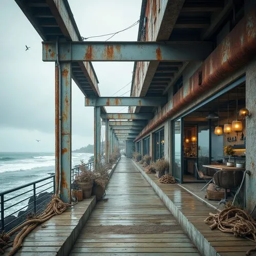 wooden pier,old pier,boardwalk,boardwalks,fishing pier,wharf,burned pier,wooden bridge,board walk,the pier,trabocchi,asilomar,shorefront,pier,east pier,dockside,pier 14,harborwalk,boatshed,on the pier,Photography,General,Realistic