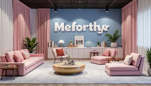 Vibrant design studio, modern interior space, bold typography, pastel color scheme, soft pink accents, deep blue backgrounds, creamy white textures, metallic gold details, luxurious velvet fabrics, dr