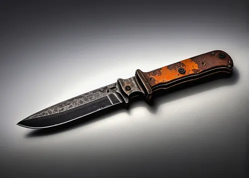 hunting knife,bowie knife,serrated blade,milbert s tortoiseshell,wstężyk huntsman,mandarin wedge,dagger,utility knife,pocket knife,camacho trumpeter,scabbard,embossed rosewood,table knife,beginning knife,austrian briar,tortoiseshell,huntsman,herb knife,sharp knife,kitchen knife,Illustration,Black and White,Black and White 35