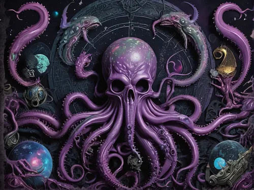 octopus,kraken,calamari,cephalopod,tentacles,squid game card,octopus tentacles,fun octopus,cephalopods,pink octopus,silver octopus,octopus vector graphic,zodiac,tentacle,the collector,auqarium,cuthulu,apiarium,shaper,prejmer,Illustration,Realistic Fantasy,Realistic Fantasy 47