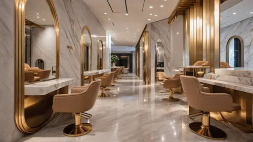 Salon Interior Design,luxury bathroom,fine dining restaurant,luxury home interior,luxury hotel,casa fuster hotel,new york restaurant,luxury,breakfast room,gold wall,gold bar shop,venice italy gritti p