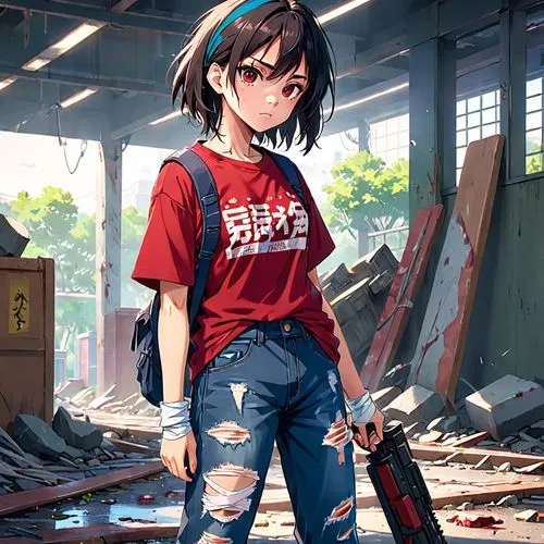 2d,llenn,girl with gun,anime japanese clothing,holding a gun,girl with a gun,m4a4,baseball uniform,ar-15,m4a1,rifle,gun,kayano,nico,torii,handgun,himuto,baseball bat,sakura background,guns,Anime,Anime,Realistic