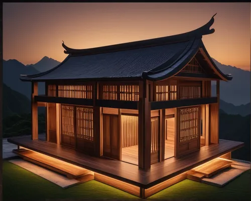 asian architecture,japanese architecture,golden pavilion,the golden pavilion,japanese-style room,hanok,japanese shrine,chinese architecture,wooden house,ryokan,ancient house,traditional house,japanese lantern,wooden roof,tea ceremony,illuminated lantern,feng shui,zui quan,3d rendering,japanese garden ornament,Photography,General,Natural