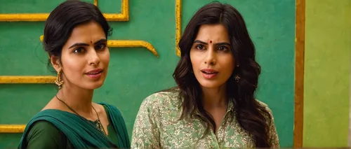 Create a humorous dialogue between Kirti Kulhari and a mischievous friend,beautiful frame,humita,singer and actress,bollywood,oil painting on canvas,kabir,photo painting,video scene,doll looking in mi