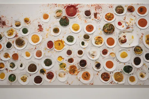 dried petals,food collage,cloves schwindl inge,fruiting bodies,dried fruit,egg yolks,sun-dried tomato,botrytis l,colored spices,deviled egg,deviled eggs,klaus rinke's time field,egg shells,mustard seeds,spices,painted eggshell,chapulines,condiments,flying seeds,bacteria,Photography,Documentary Photography,Documentary Photography 35