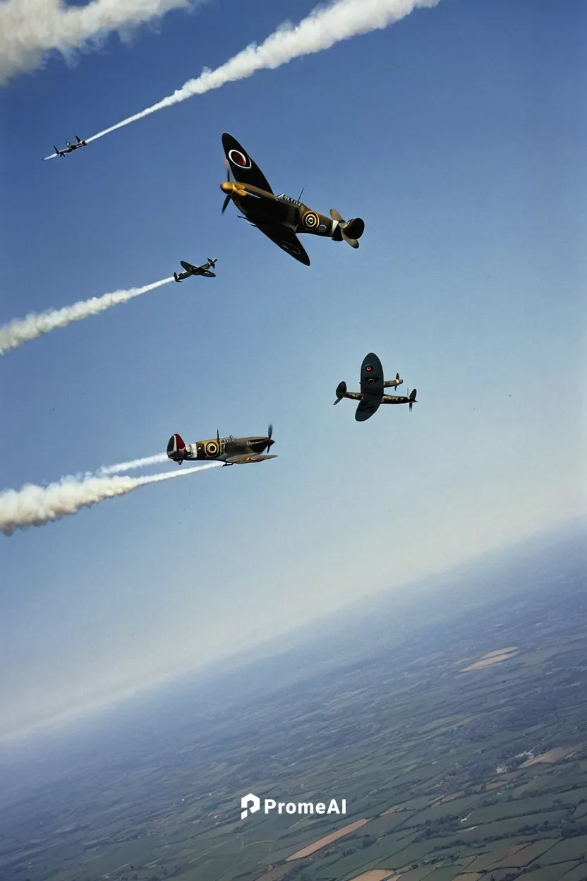 Spitfire Photograph - Air Attack by Steven Agius,north american t-6 texan,formation flight,supermarine spitfire,airshow,grumman f8f bearcat,air racing,junkers,blue angels,aerobatic,aerobatics,corsair,