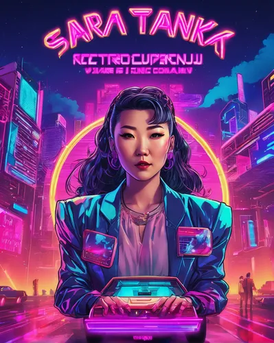 cyberpunk,bangkok,jakarta,cd cover,saranka,elektroniki,neon cocktails,retro music,metropolis,streampunk,saintpetersburg,turbographx-16,santana,ekaterinburg,retro woman,smart album machine,retro background,music background,album cover,satika,Conceptual Art,Sci-Fi,Sci-Fi 27