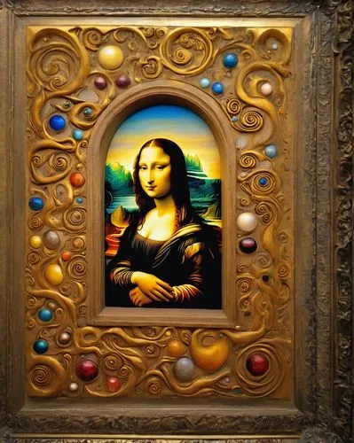 gioconda,mona lisa,monalisa,vinci,perugino,art nouveau frame,pinturicchio,gold frame,davinci,wood frame,mona,golden frame,decorative frame,copper frame,wooden frame,tretchikoff,holding a frame,art nouveau frames,raffaello,leonardo