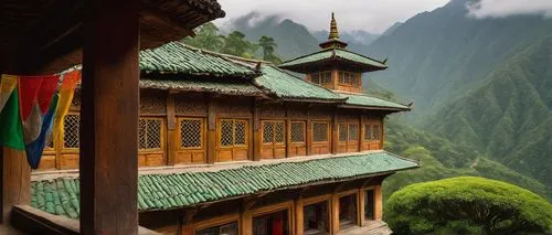 tsechu,wudang,dzongkhag,lhakhang,wenchuan,gyalwa,the golden pavilion,buddhist temple,dzong,bhutan,monasteries,dzongsar,zhanshan,alishan,golden pavilion,yunnan,asian architecture,dzogchen,dzongkhags,dzongkha,Illustration,Retro,Retro 04