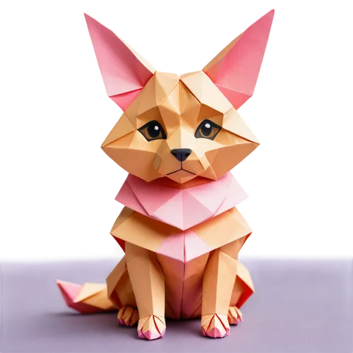 low-poly,pink cat,low poly,fennec,child fox,origami,fennec fox,origami paper,kit fox,a fox,little fox,sand fox,cute fox,animal figure,redfox,adorable fox,sphynx,dhole,polygonal,canidae,Unique,Paper Cuts,Paper Cuts 02