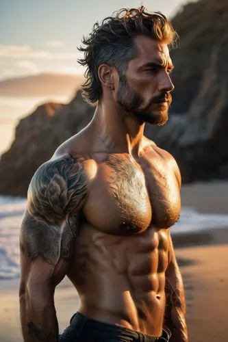 wightman,mackenroth,momoa,alcide,physiques,dawid,pec,muscular,pecs,osmin,muscleman,seaward,body building,urijah,beach background,aquaman,musclebound,reardon,man at the sea,pelado,Conceptual Art,Oil color,Oil Color 05