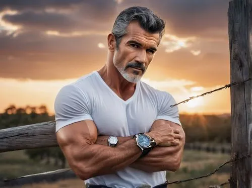 silver fox,man holding gun and light,farmer,farmer in the woods,bales,blue-collar worker,man portraits,a carpenter,blue-collar,edge muscle,aging icon,farm background,carpenter,elderly man,wolf bob,handyman,brawny,gardener,male model,pompadour,Photography,Artistic Photography,Artistic Photography 07