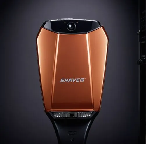 Electric Head Shaver， Full curved surface, modern feel,an image of a clock on top of a black device,aircell,canon speedlite,dehumidifier,dehumidifiers,wireless tens unit,schuberth,Photography,General,