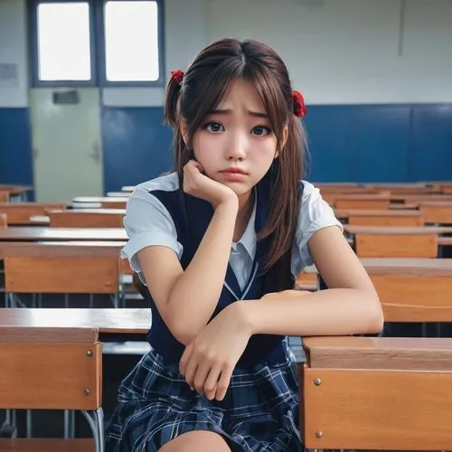 worried girl,detention,girl sitting,girl studying,school skirt,youhana,sanchai,schoolkid,saho,snh,school benches,primary school student,ayami,mikiko,schoolmate,schoolteacher,manaka,kanako,aiko,gakki,Photography,General,Realistic