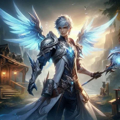 archangel,guardian angel,uriel,the archangel,angel,fallen angel,dane axe,male elf,eufiliya,baroque angel,business angel,portrait background,rein,vane,garuda,paladin,fantasy portrait,show off aurora,gabriel,owl background