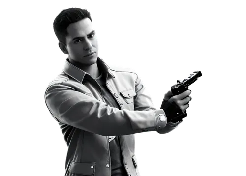 man holding gun and light,dragunov,vaas,shirokov,bsaa,krycek,wesker,axton,gunslinger,agent,macmanus,redfield,kellerman,deacon,richthofen,biehn,ianto,kaidan,daud,mcgarrett,Illustration,Black and White,Black and White 19