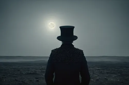 top hat,pilgrim,ringmaster,man silhouette,magician,eclipse,total eclipse,stovepipe hat,ring fog,solar eclipse,astronomical,black hat,time traveler,the hat of the woman,hatter,sombrero mist,el salvador dali,silhouette of man,eerie,the wanderer,Photography,Documentary Photography,Documentary Photography 04