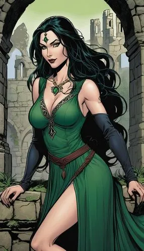 eldena,ghazan,kahlan,siryn,mughul,hela,Illustration,American Style,American Style 13