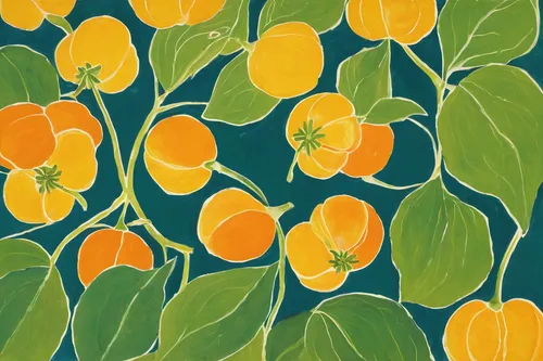 orange floral paper,lemon wallpaper,fruit pattern,kumquats,botanical print,lemon pattern,kumquat,seamless pattern,background pattern,apricots,orange blossom,orange tulips,orange flowers,oranges,tropical floral background,tulip background,yellow wallpaper,mandarin leaves,green oranges,tropical leaf pattern,Art,Artistic Painting,Artistic Painting 40