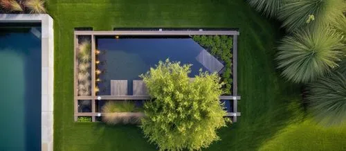 roof landscape,grass roof,green trees with water,garden design sydney,landscape designers sydney,greenery,green living,landscape design sydney,landscaped,green lawn,verdure,roof garden,artificial grass,backyards,tropical greens,green trees,two palms,aerial landscape,amanresorts,house with lake,Photography,General,Realistic