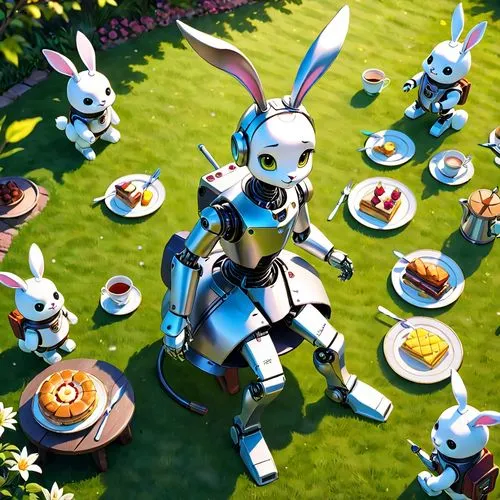 garden party,easter brunch,easter theme,white rabbit,rabbit family,tea party,easter rabbits,easter festival,easter bunny,alice in wonderland,rabbits,white bunny,bunnies,garden breakfast,breakfast buffet,deco bunny,tea party collection,high tea,easter background,easter décor,Anime,Anime,Cartoon