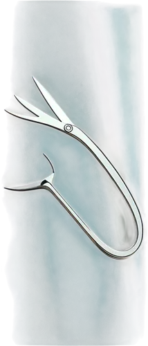 Scalpel, stainless steel, sharp blade, ergonomic handle, medical instrument, solo, close-up, shallow depth of field, soft lighting, 3/4 composition, realistic, detailed texture, metallic reflection, s