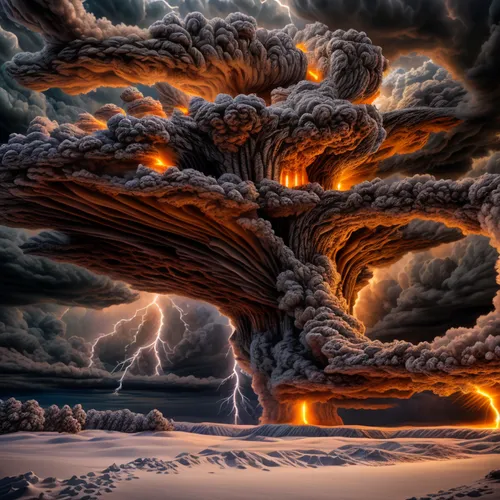 volcanic eruption,eruption,volcanic landscape,lava flow,the eruption,volcanic field,volcanic activity,nature's wrath,volcanic,calbuco volcano,burning tree trunk,volcanism,lava,active volcano,volcano,types of volcanic eruptions,lava balls,scorched earth,mushroom cloud,natural phenomenon