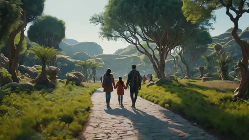 people walk，future world，good result，4k， high frame rate,rome 2,travelers,pathway,the mystical path,stroll,lycian way,genesis land in jerusalem,game art,walk with the children,the road to the sea,the 