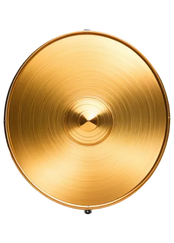 Drumroll, golden metallic drum, rotating drumhead, dynamic shading, detailed texture, shiny surface, circular shape, center spotlight, dramatic lighting, low-angle shot, cinematic composition, high-co