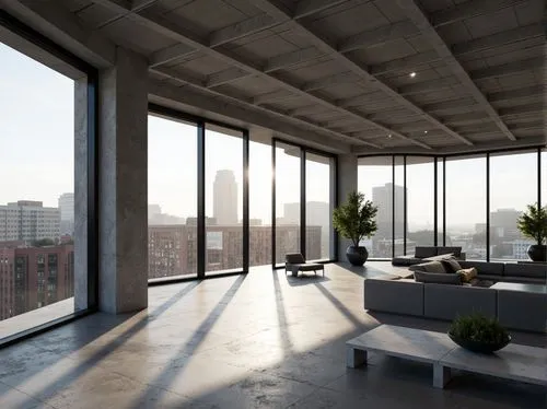 penthouses,loft,lofts,sky apartment,apartment lounge,3d rendering,modern living room,roof terrace,daylighting,sunroom,living room,livingroom,apartment,block balcony,roof landscape,interior modern design,revit,modern room,modern decor,concrete ceiling