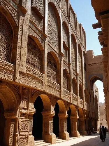 qasr al watan,qasr al kharrana,caravansary,makli,qasr,kashan,deruta,caravanserais,persian architecture,university al-azhar,qasr amra,ibn tulun,souq,ksar,madinat,iranian architecture,bazars,caravanserai,kasbah,edfu,Illustration,Paper based,Paper Based 13