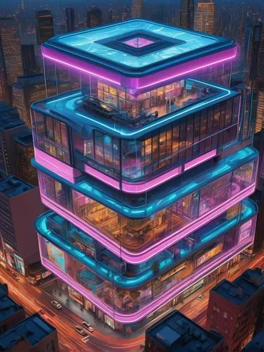 cybertown,cybercity,cyberport,cubic house,glass building,graecorum,cube house,microdistrict,electric tower,multistoreyed,multiplexes,cube stilt houses,hypermodern,multistorey,the energy tower,mvrdv,cubic,micropolis,cubes,hypercube,Illustration,Retro,Retro 16