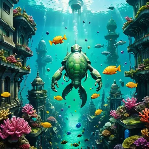 underwater background,aquarium,aquaman,under the sea,under sea,scuba,aquarium inhabitants,underwater world,underwater landscape,underwater playground,undersea,ocean underwater,aquatic,god of the sea,coral guardian,coral reef,underwater fish,aquatic life,under the water,the bottom of the sea,Conceptual Art,Sci-Fi,Sci-Fi 03