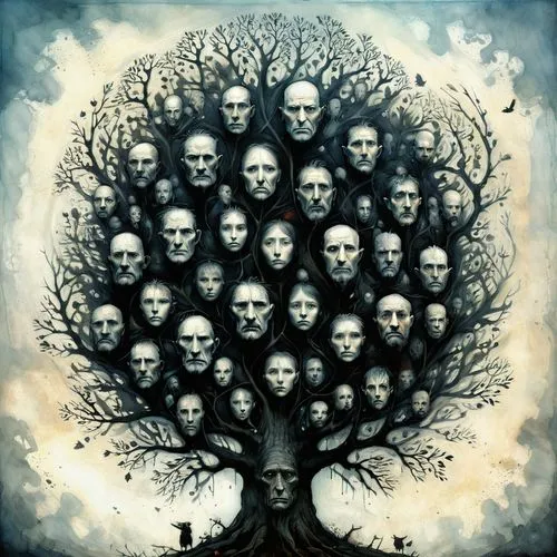 tree of life,the branches of the tree,treepeople,family tree,unseelie,celtic tree,norns,borknagar,eluveitie,bodhi tree,the branches,primordial,gatherum,halloween bare trees,creepy tree,mirkwood,druidic,covens,moonsorrow,hierarchies,Illustration,Abstract Fantasy,Abstract Fantasy 18