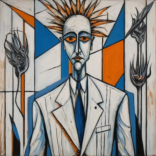 david bates,suit of spades,roy lichtenstein,santiago calatrava,el salvador dali,picasso,dali,vincent van gough,apostle,business angel,white-collar worker,glass painting,pythagoras,self-portrait,khokhloma painting,mondrian,david bowie,tesla,ervin hervé-lóránth,man with a computer,Art,Artistic Painting,Artistic Painting 01