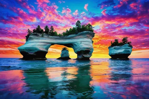 natural arch,rock arch,rock formation,three point arch,rock formations,lake superior,limestone arch,3d fantasy,dragon bridge,hoodoos,rainbow bridge,hokkaido,north island,nature art,samoa,natural art,natural monument,crooked forest,rock erosion,arches,Illustration,Realistic Fantasy,Realistic Fantasy 39