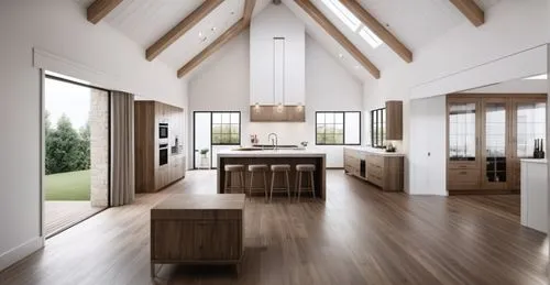 modern kitchen interior,interior modern design,wooden beams,modern kitchen,hardwood floors,kitchen design,Photography,General,Realistic