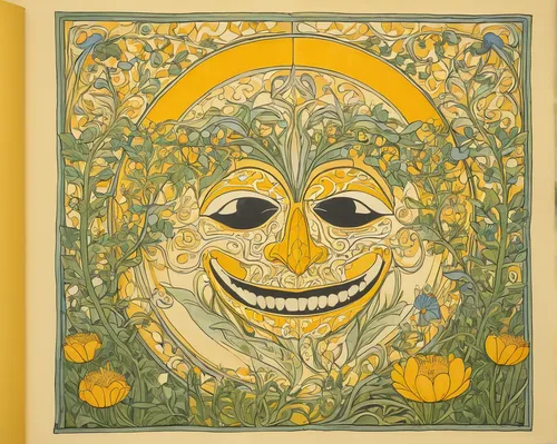 sun,3-fold sun,sun flowers,sun flower,sun head,helianthus sunbelievable,sunflowers in vase,the sun,helianthus,sun moon,yellow turnip,sun eye,sunflower paper,sun god,yellow sun hat,yellow sun rose,art nouveau design,sun and moon,solar plexus chakra,sunflower coloring,Illustration,Retro,Retro 23